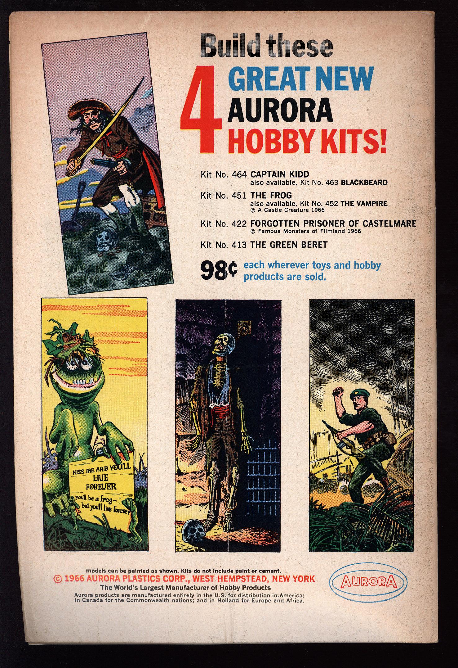 ADVENTURE COMICS Back Cover