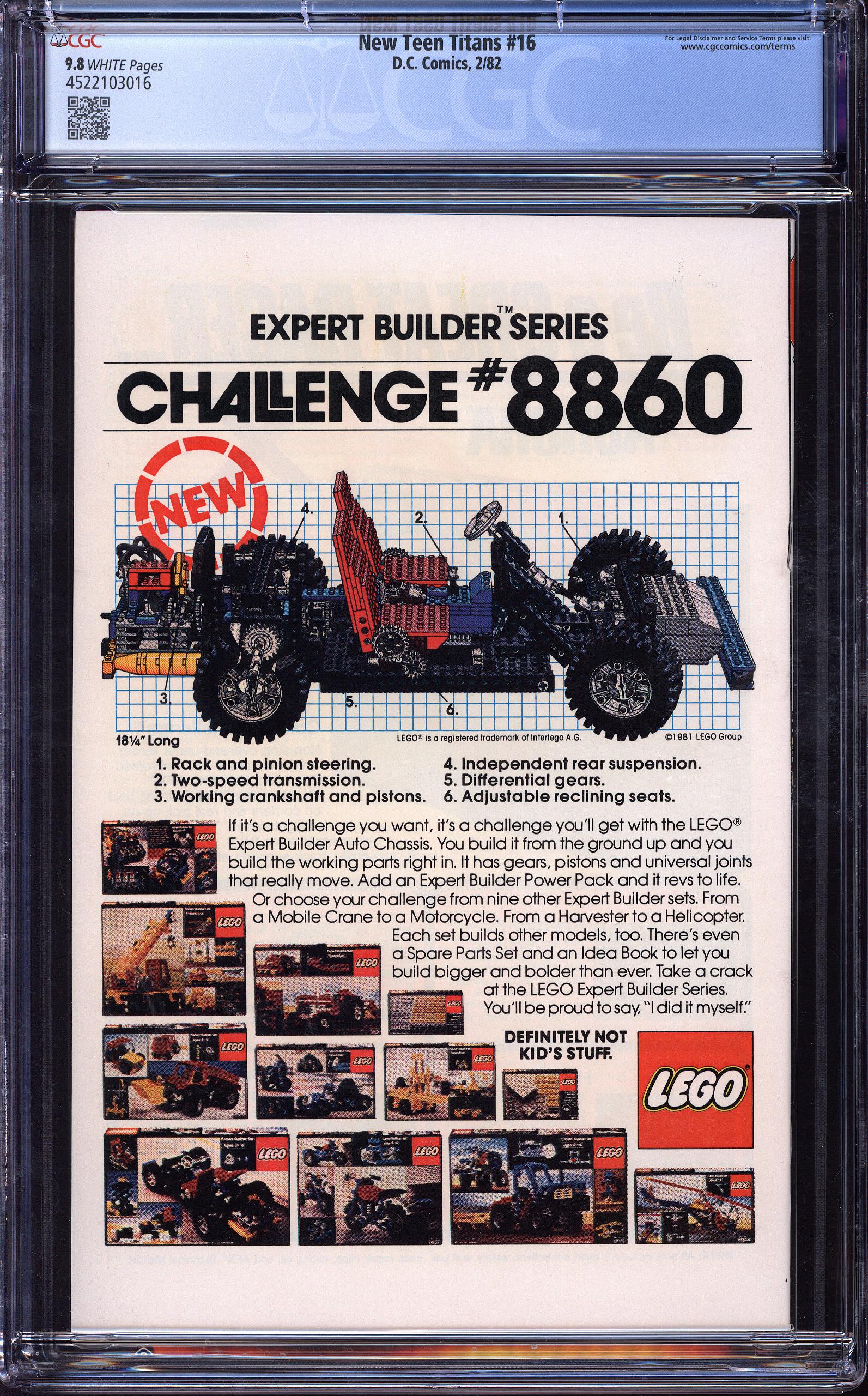 NEW TEEN TITANS Back Cover