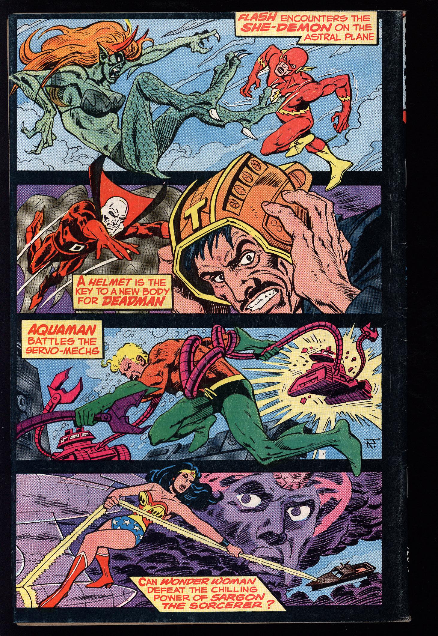 ADVENTURE COMICS Back Cover