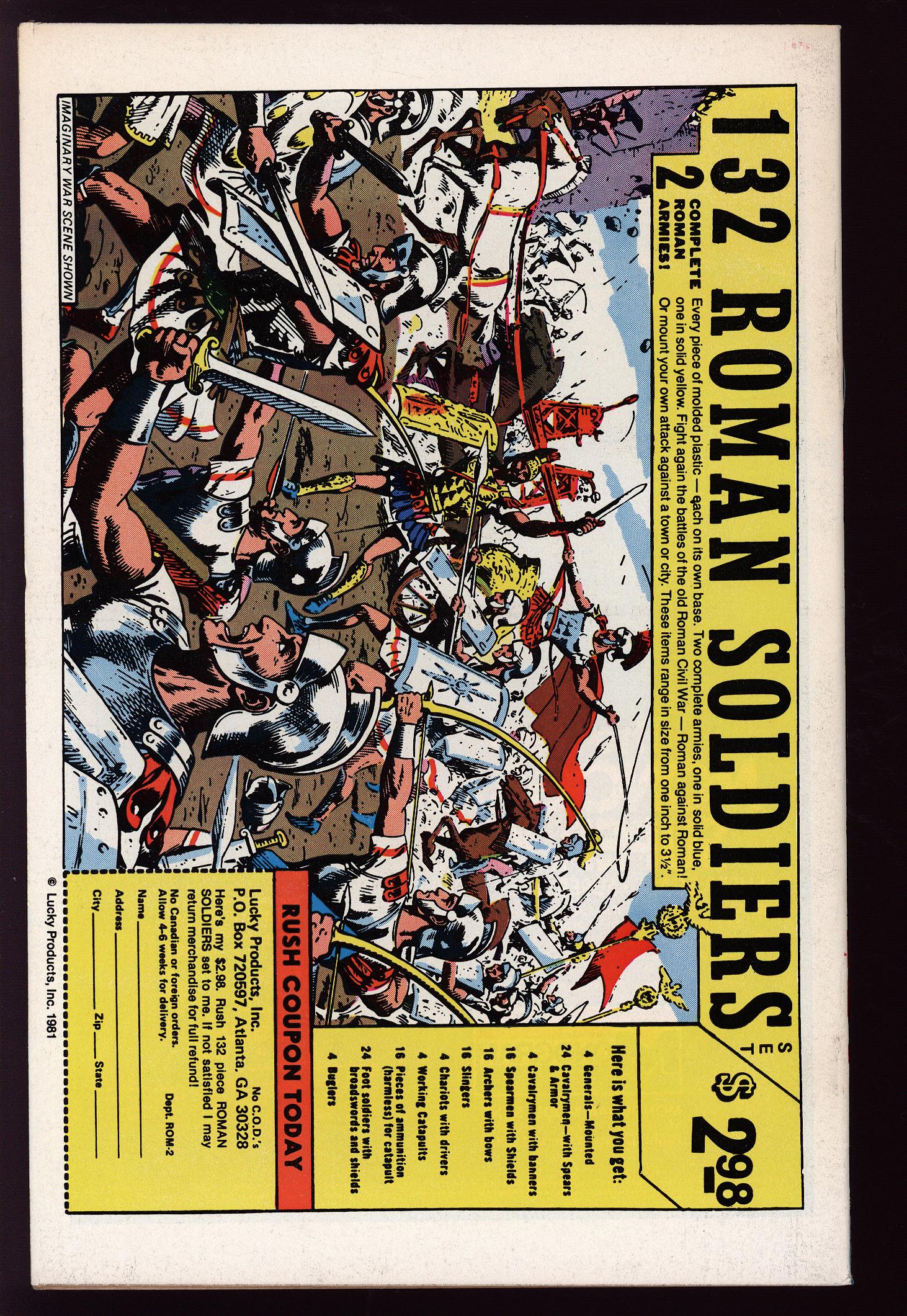 X-MEN Back Cover