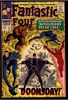 FANTASTIC FOUR #59 7.5 front cover