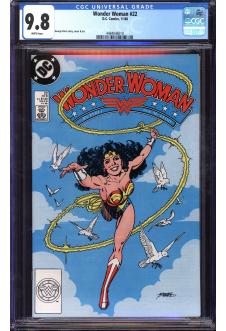 WONDER WOMAN #22 CGC 9.8 WHITE PAGES front cover