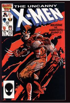 X-MEN #212 9.2 front cover