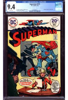 SUPERMAN #275 CGC 9.4 WHITE PAGES front cover