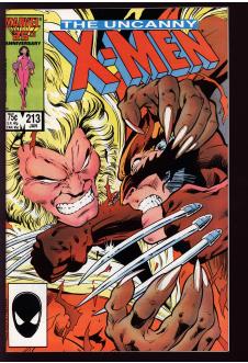 X-MEN #213 8.5 front cover