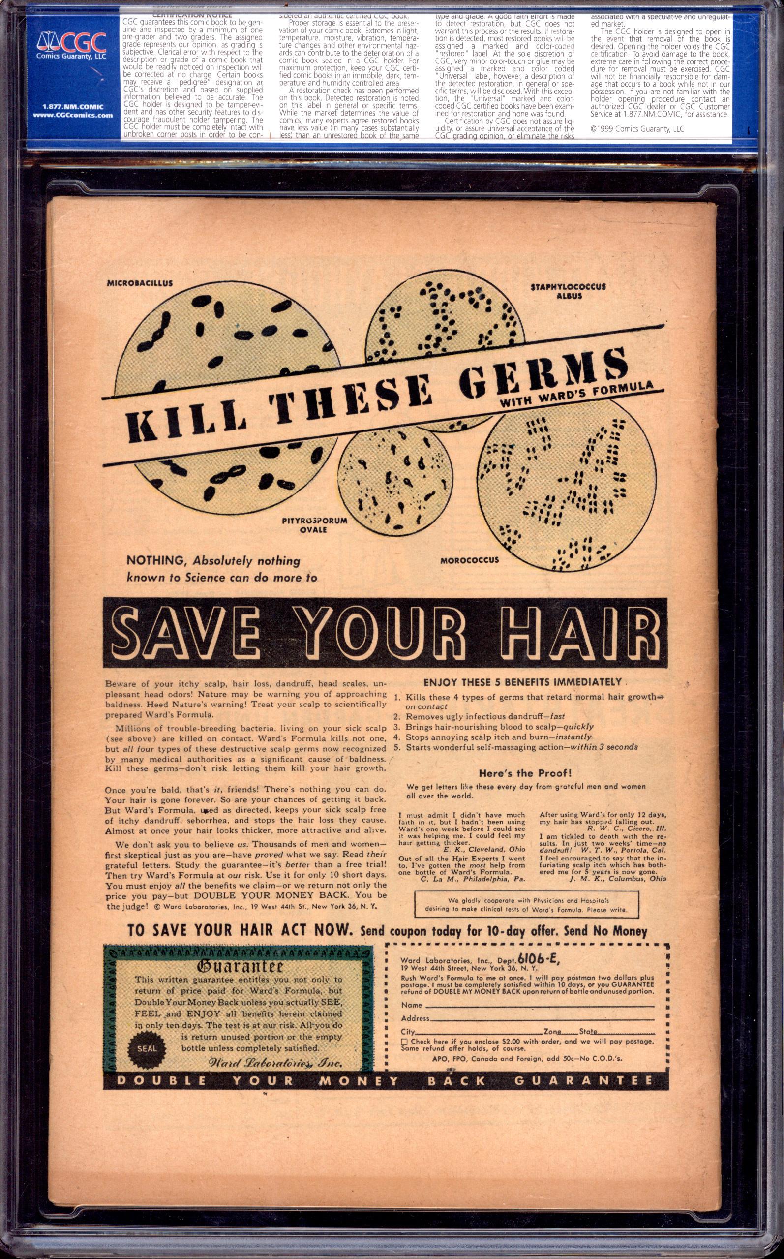 MISTER MYSTERY Back Cover