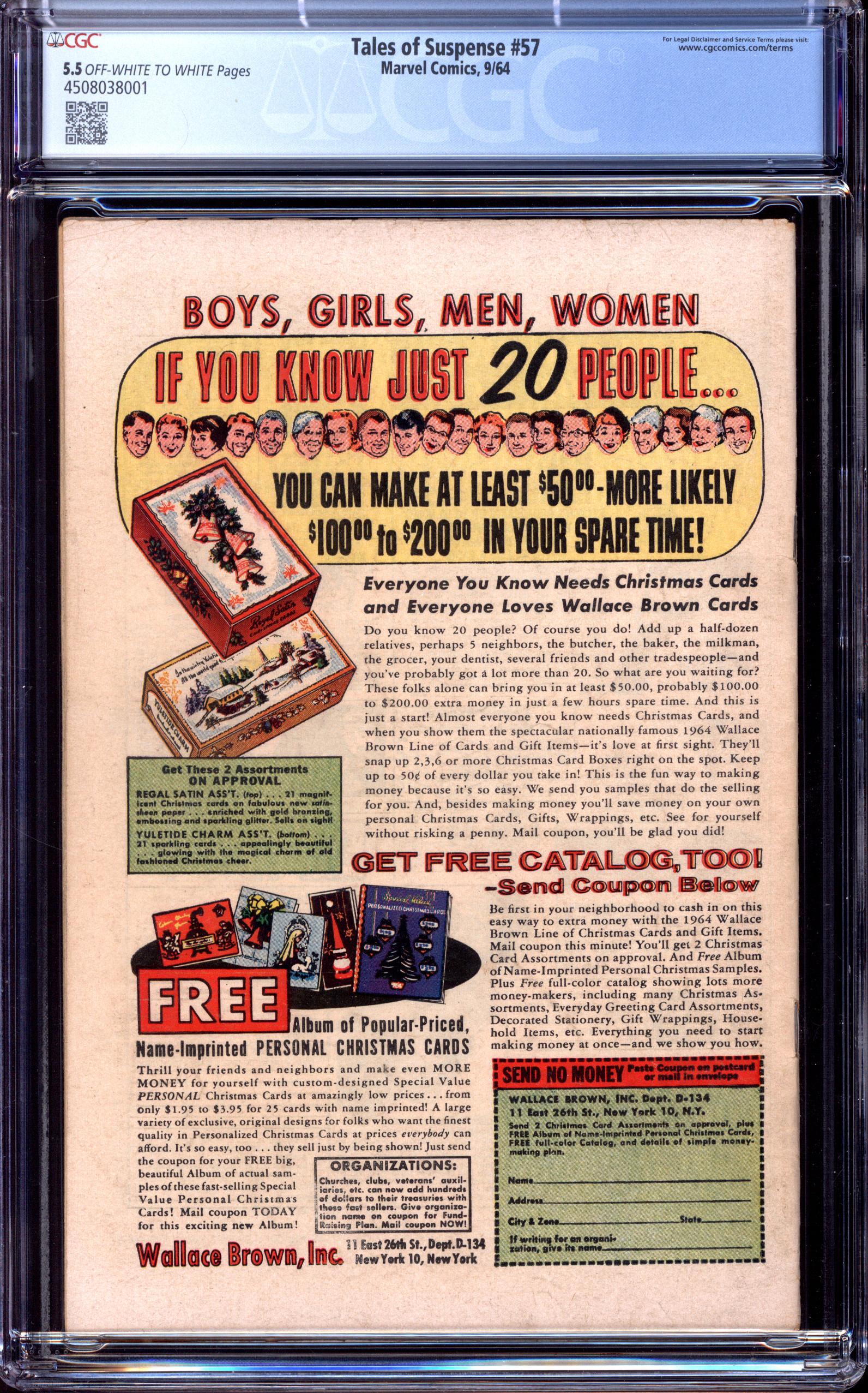 TALES OF SUSPENSE Back Cover