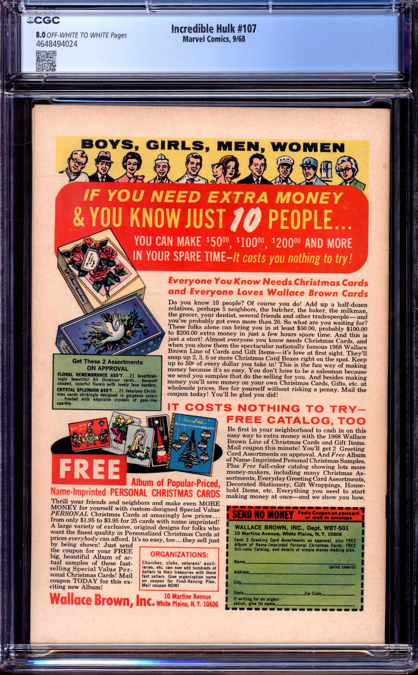 INCREDIBLE HULK Back Cover