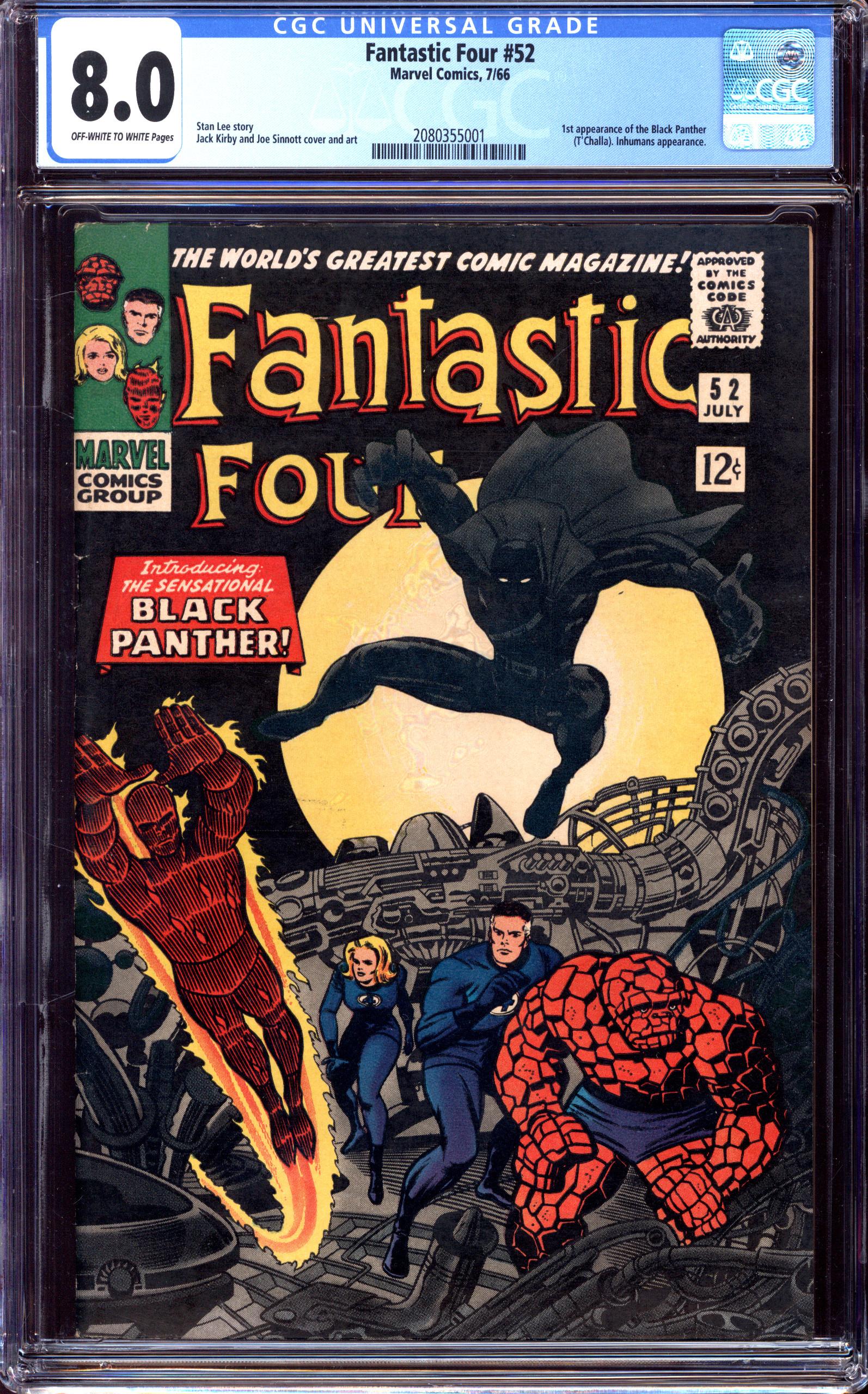 FANTASTIC FOUR #52 CGC 8.0 OW/WH PAGES | Reece's Rare Comics
