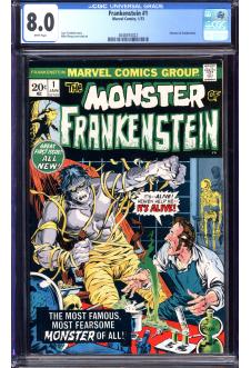 FRANKENSTEIN #1 CGC 8.0 WHITE PAGES front cover