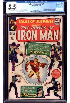 TALES OF SUSPENSE #57 CGC 5.5 OW/WH PAGES front cover