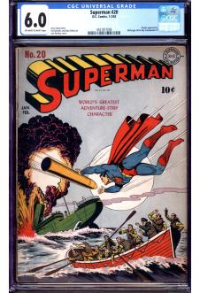 SUPERMAN #20 CGC 6.0 OW/WH PAGES front cover