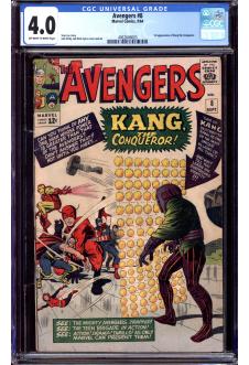 AVENGERS #8 CGC 4.0 OW/WH PAGES front cover