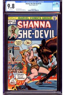SHANNA THE SHE-DEVIL #3 CGC 9.8 WHITE PAGES front cover