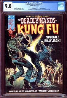 DEADLY HANDS OF KUNG FU #11 CGC 9.0 OW/WH PAGES front cover