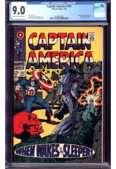 CAPTAIN AMERICA #101 CGC 9.0 OW/WH PAGES front cover