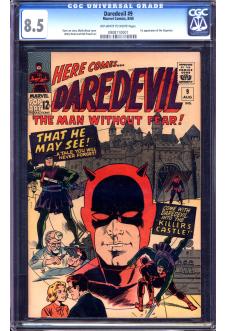 DAREDEVIL #9 CGC 8.5 OW/WH PAGES front cover