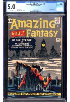AMAZING ADULT FANTASY #13 CGC 5.0 WHITE PAGES front cover