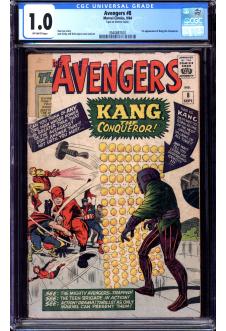 AVENGERS #8 CGC 1.0 OW PAGES front cover