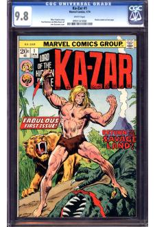 KA-ZAR #1 CGC 9.8 WHITE PAGES front cover