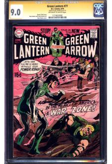 GREEN LANTERN #77 CGC 9.0 OW/WH PAGES front cover
