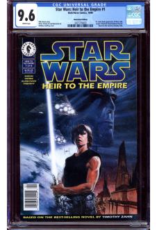 STAR WARS: HEIR TO THE EMPIRE #1 CGC 9.6 WHITE PAGES front cover
