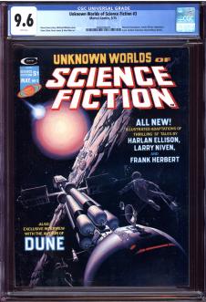 UNKNOWN WORLDS OF SCIENCE FICTION #3 CGC 9.6 WHITE PAGES front cover