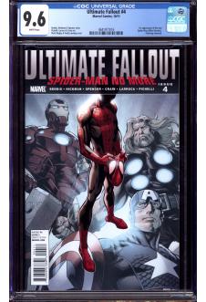 ULTIMATE FALLOUT #4 CGC 9.6 WHITE PAGES front cover