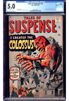 TALES OF SUSPENSE #14 CGC 5.0 OW PAGES front cover