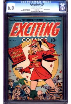 EXCITING COMICS #53 CGC 6.0 CR/OW PAGES front cover