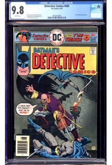 DETECTIVE COMICS #460 CGC 9.8 WHITE PAGES front cover