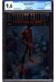 ULTIMATE FALLOUT #4 CGC 9.6 WHITE PAGES front cover