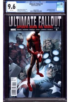 ULTIMATE FALLOUT #4 CGC 9.6 WHITE PAGES front cover
