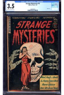 STRANGE MYSTERIES #15 CGC 3.5 CR/OW PAGES front cover