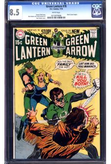 GREEN LANTERN #78 CGC 8.5 WHITE PAGES front cover
