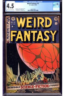 WEIRD FANTASY #13 CGC 4.5 CR/OW PAGES front cover