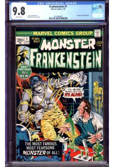 FRANKENSTEIN #1 CGC 9.8 WHITE PAGES front cover
