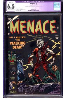 MENACE #9 CGC 6.5 OW/WH PAGES R front cover