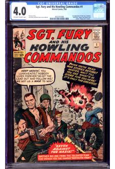 SGT. FURY AND HIS HOWLING COMMANDOS #1 CGC 4.0 OW/WH PAGES front cover