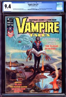 VAMPIRE TALES #10 CGC 9.4 WHITE PAGES front cover