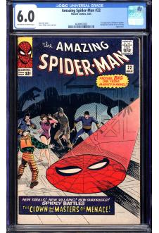 AMAZING SPIDER-MAN #22 CGC 6.0 OW/WH PAGES front cover