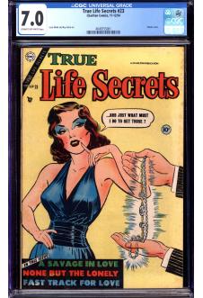 TRUE LIFE SECRETS #23 CGC 7.0 CR/OW PAGES front cover