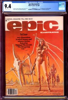 EPIC ILLUSTRATED #3 CGC 9.4 OW/WH PAGES front cover