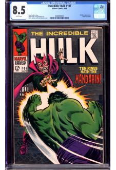 INCREDIBLE HULK #107 CGC 8.5 WHITE PAGES front cover