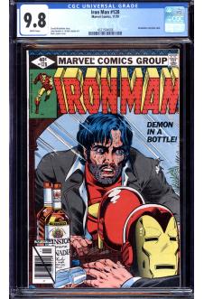 IRON MAN #128 CGC 9.8 WHITE PAGES front cover