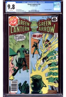 GREEN LANTERN #116 CGC 9.8 WHITE PAGES front cover