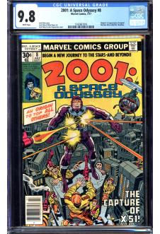 2001: A SPACE ODYSSEY #8 CGC 9.8 WHITE PAGES front cover