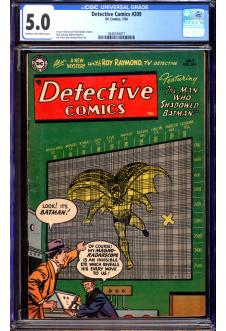 DETECTIVE COMICS #209 CGC 5.0 CR/OW PAGES front cover