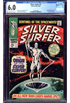 SILVER SURFER #1 CGC 6.0 OW/WH PAGES front cover