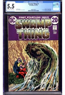 SWAMP THING #1 CGC 5.5 OW/WH PAGES front cover